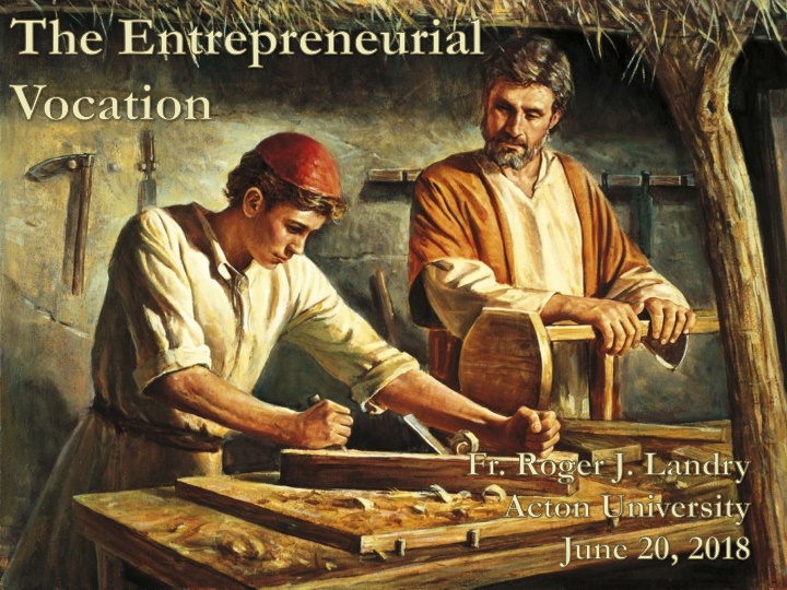 the entrepreneurial vocation n.w