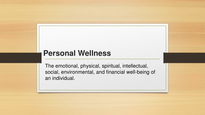 personal wellness n.w