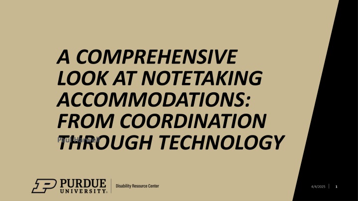 a comprehensive look at notetaking accommodations n.w