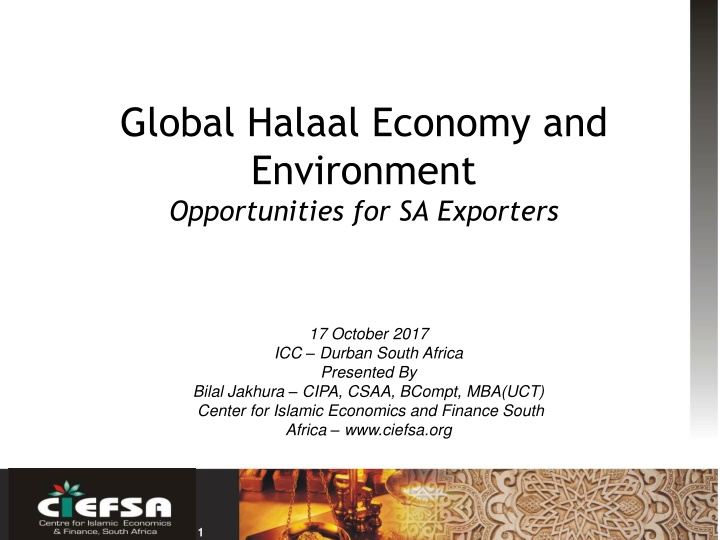 global halaal economy and environment n.w