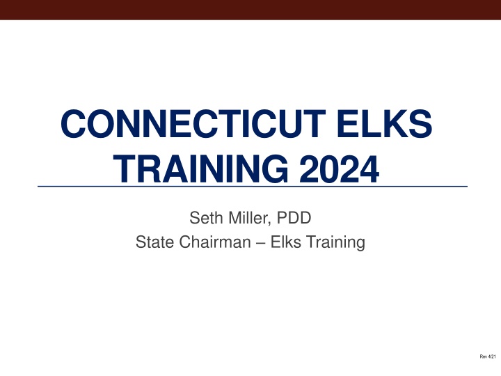connecticut elks training 2024 n.w
