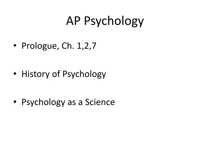 ap psychology n.w