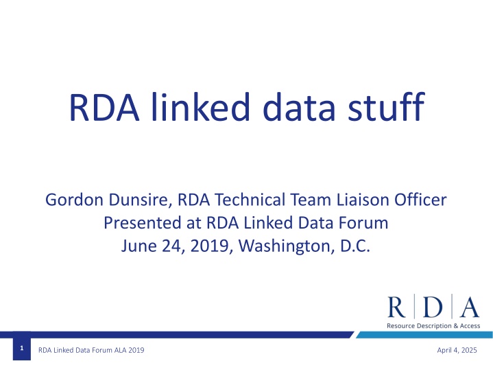 rda linked data stuff n.w