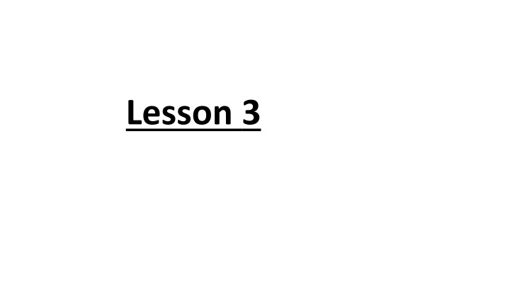 lesson 3 n.w