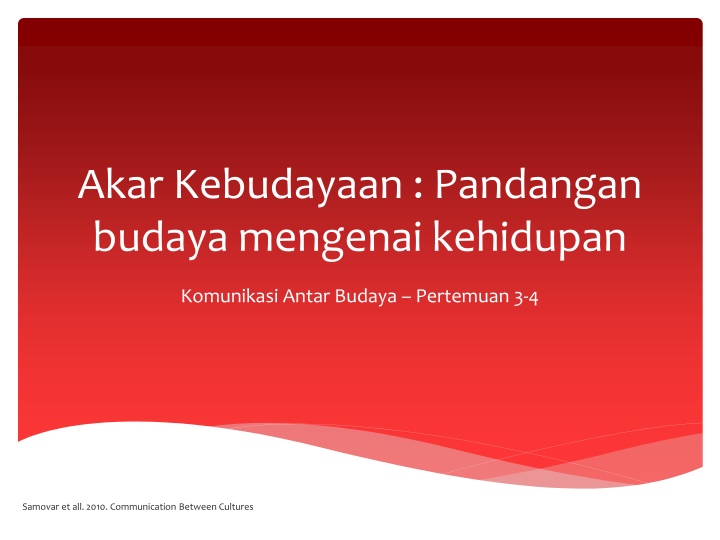 akar kebudayaan pandangan budaya mengenai n.w