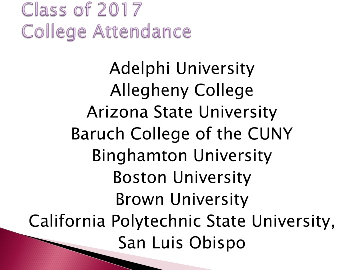 adelphi university allegheny college arizona n.w