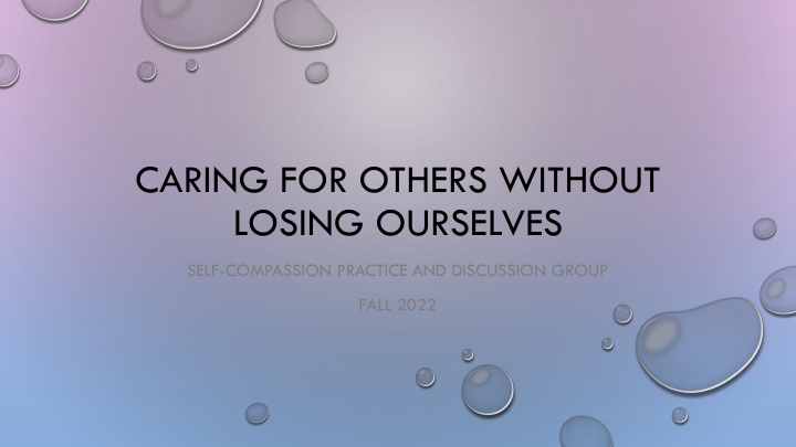 caring for others without losing ourselves n.w