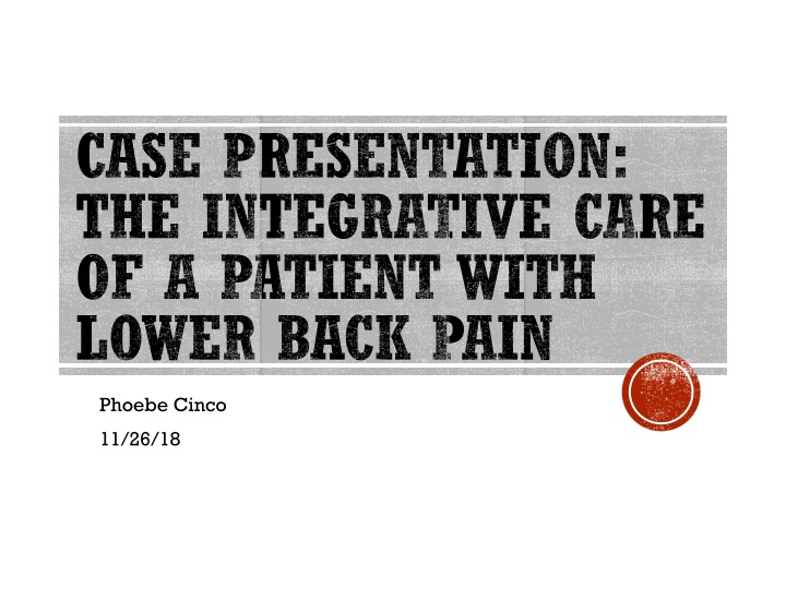 case presentation the integrative care n.w