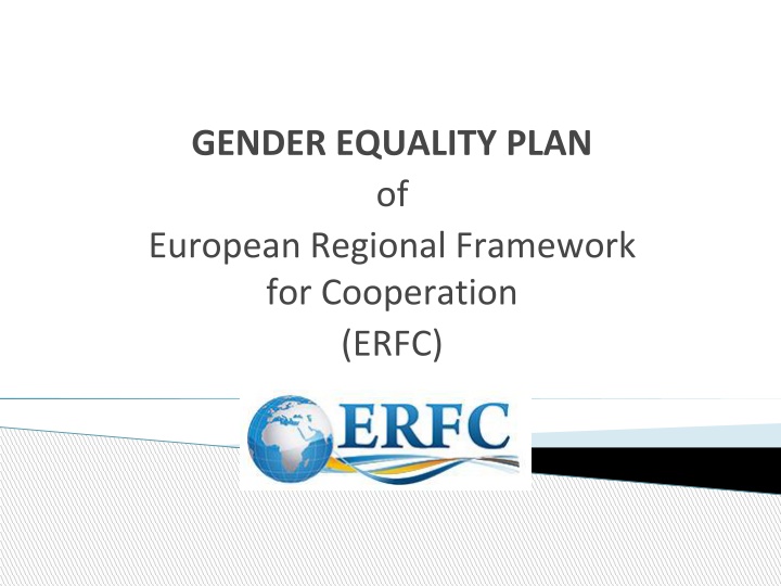 Gender Equality Plan of ERFC - Promoting Equal Rights and Opportunities