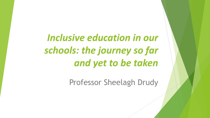inclusive education in our schools the journey n.w