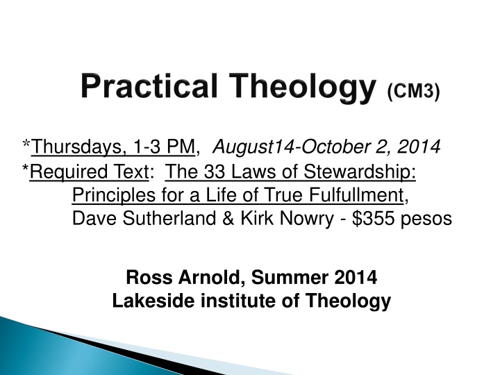 thursdays 1 3 pm august14 october 2 2014 required n.w