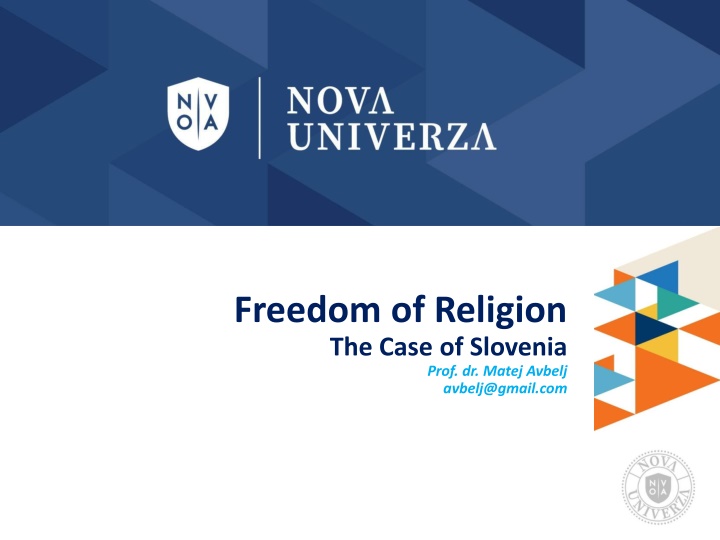 freedom of religion the case of slovenia n.w