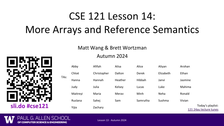 cse 121 lesson 14 n.w