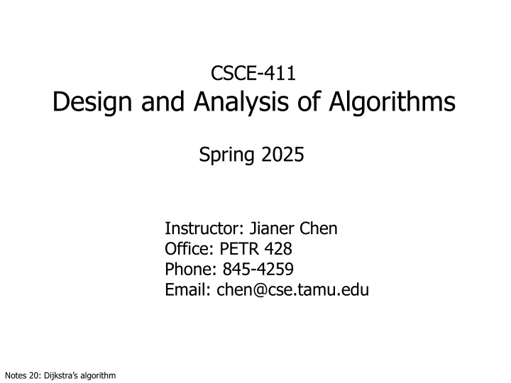 csce 411 n.w