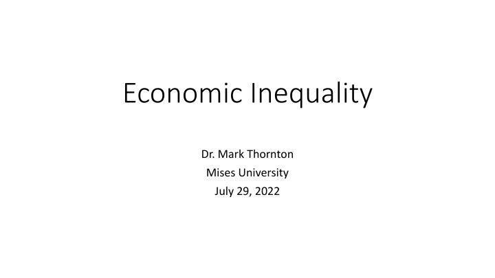 economic inequality n.w