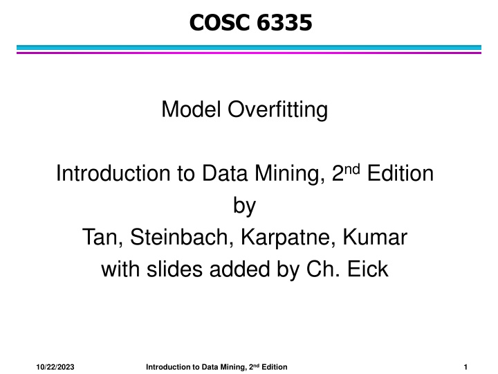 cosc 6335 n.w