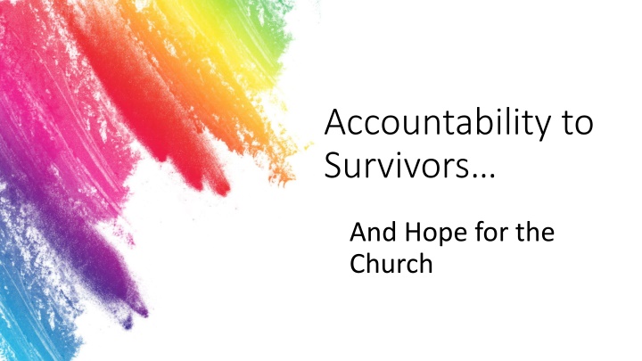 accountability to survivors n.w