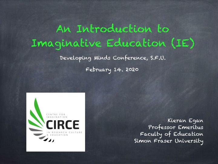 an introduction to imaginative education ie n.w