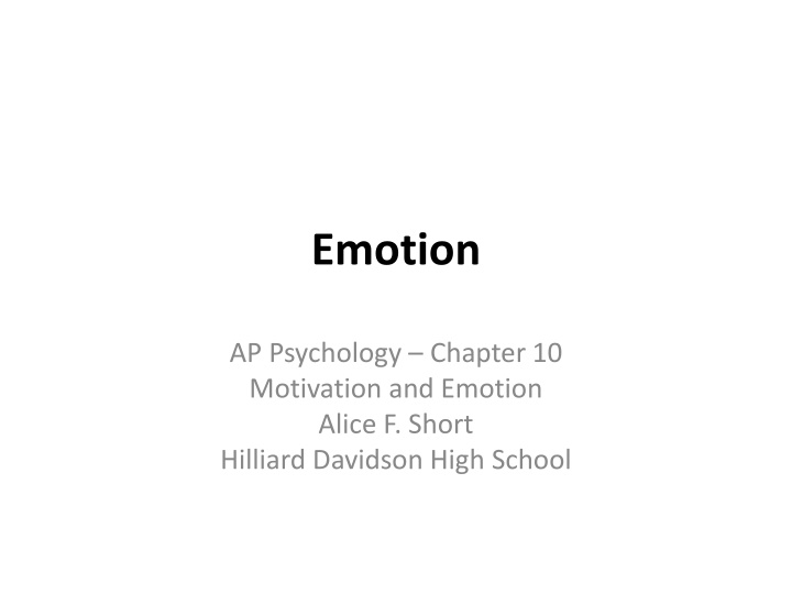 emotion n.w