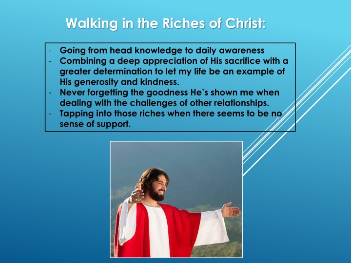 walking in the riches of christ n.w