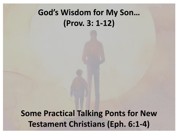 god s wisdom for my son prov 3 1 12 n.w