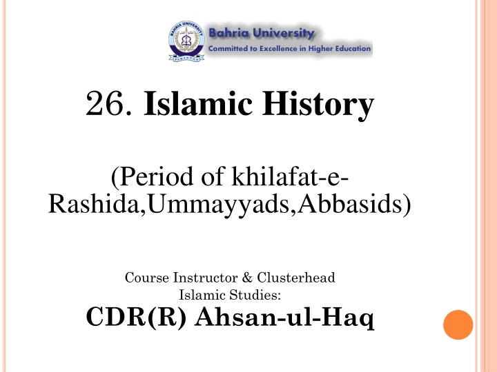 26 islamic history n.w
