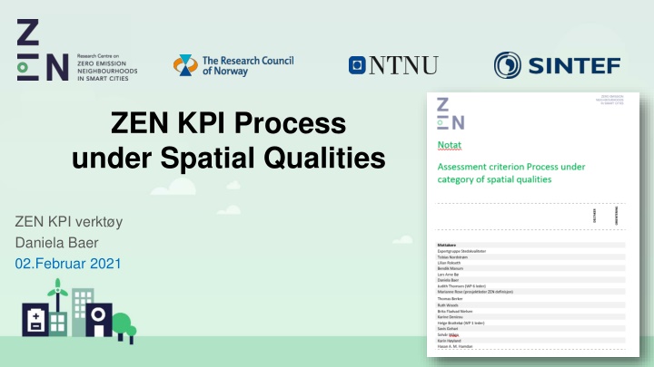 zen kpi process under spatial qualities n.w