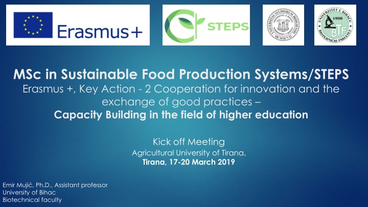 msc in sustainable food production systems steps n.w