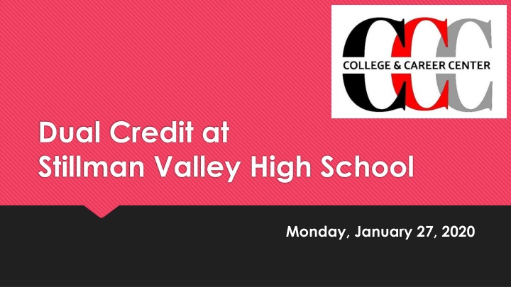dual credit at stillman valley high school n.w