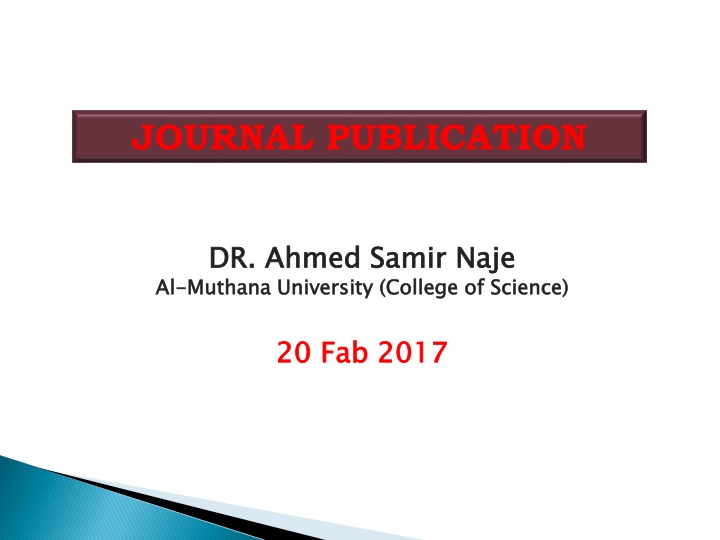 journal publication n.w