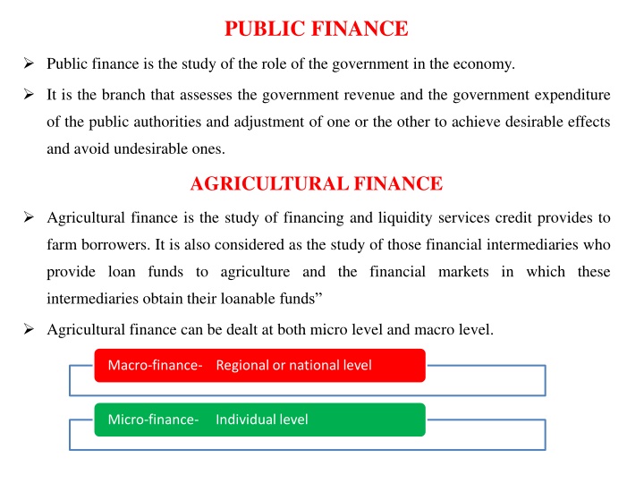 public finance n.w