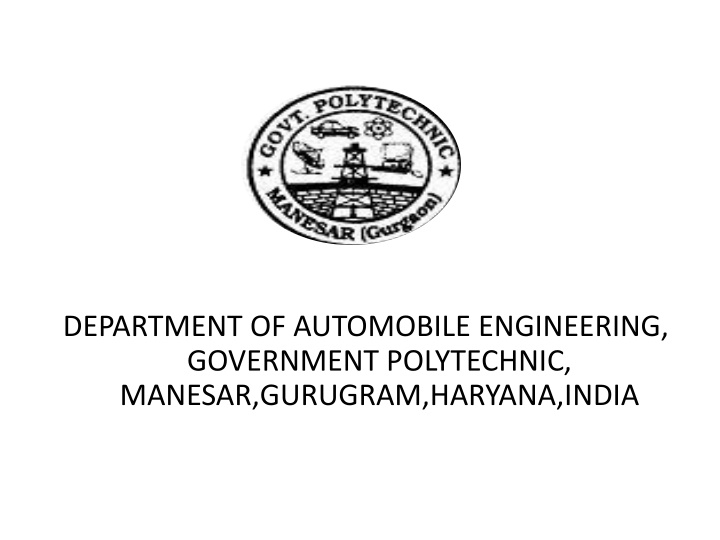 department of automobile engineering government n.w