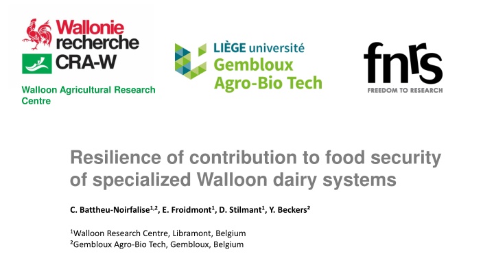 walloon agricultural research centre n.w