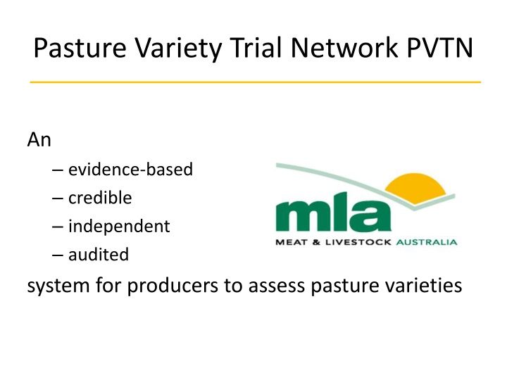 pasture variety trial network pvtn n.w