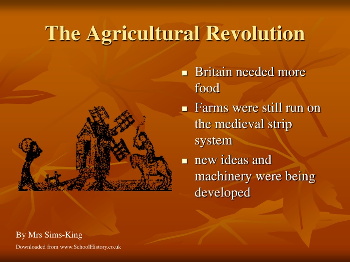 the agricultural revolution n.w