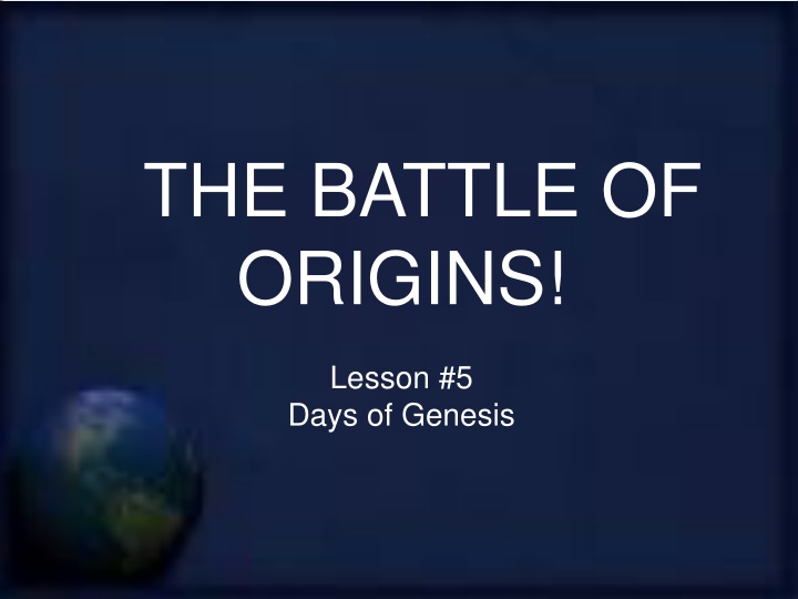 the battle of origins n.w
