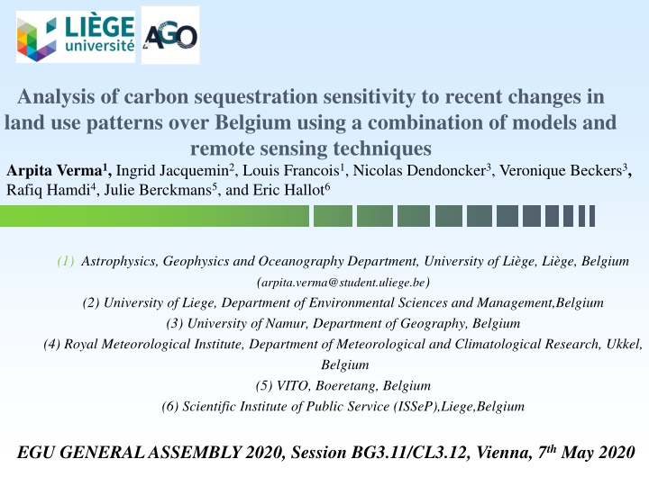 analysis of carbon sequestration sensitivity n.w