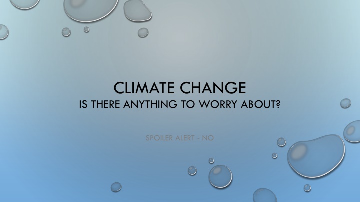 climate change is there anything to worry about n.w