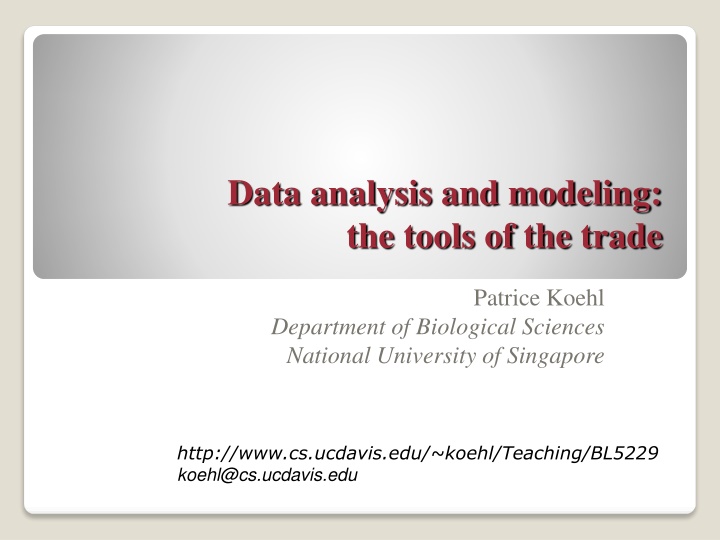 data analysis and modeling the tools of the trade n.w