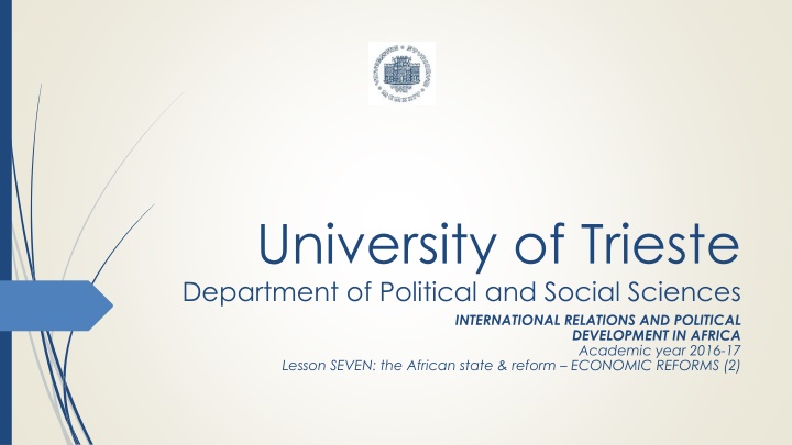 university of trieste department of political n.w