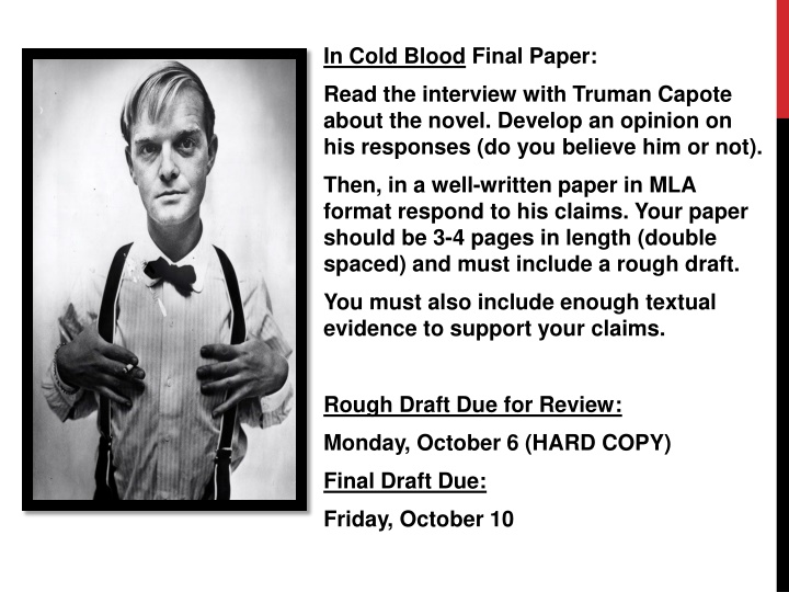 in cold blood final paper n.w