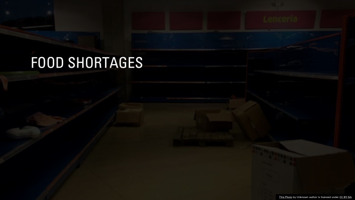 food shortages n.w