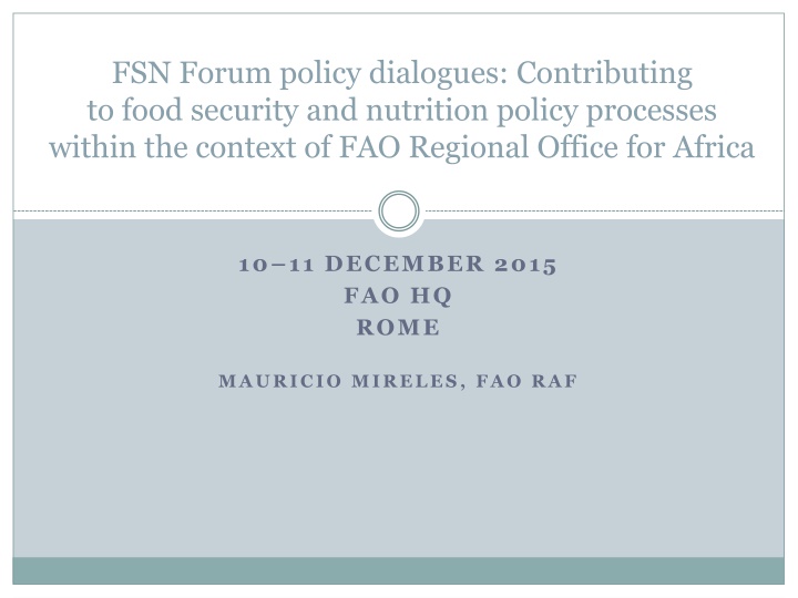 fsn forum policy dialogues contributing to food n.w