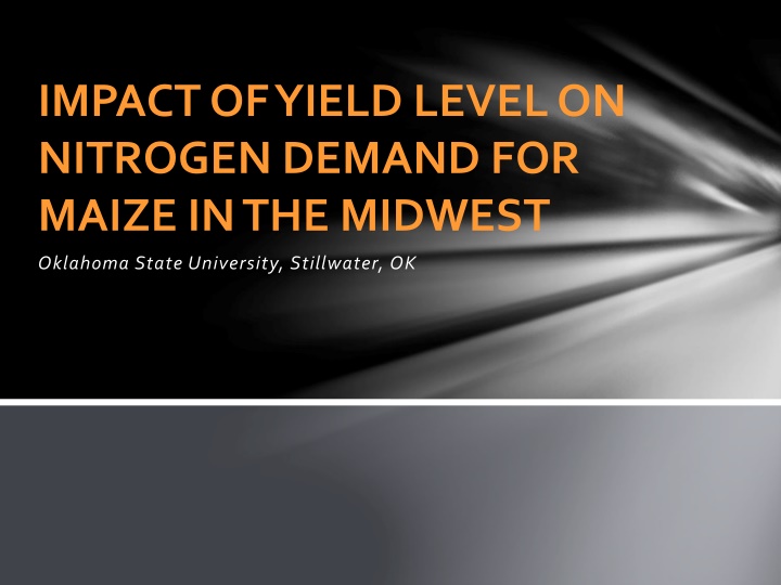 Impact of Yield Level on Nitrogen Demand for Maize in the Midwest