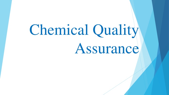 chemical quality assurance n.w