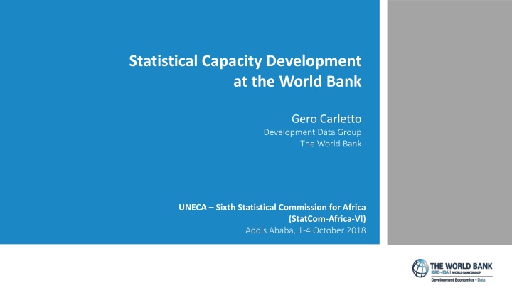statistical capacity development at the world bank n.w