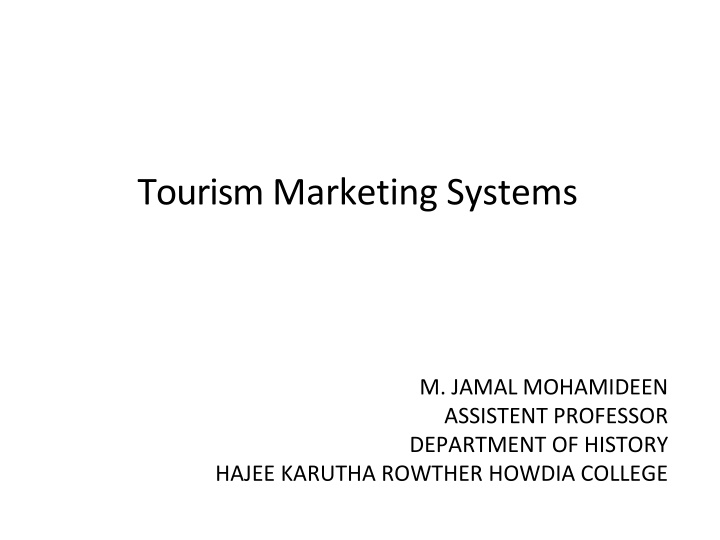 tourism marketing systems n.w
