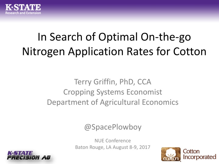 in search of optimal on the go nitrogen n.w