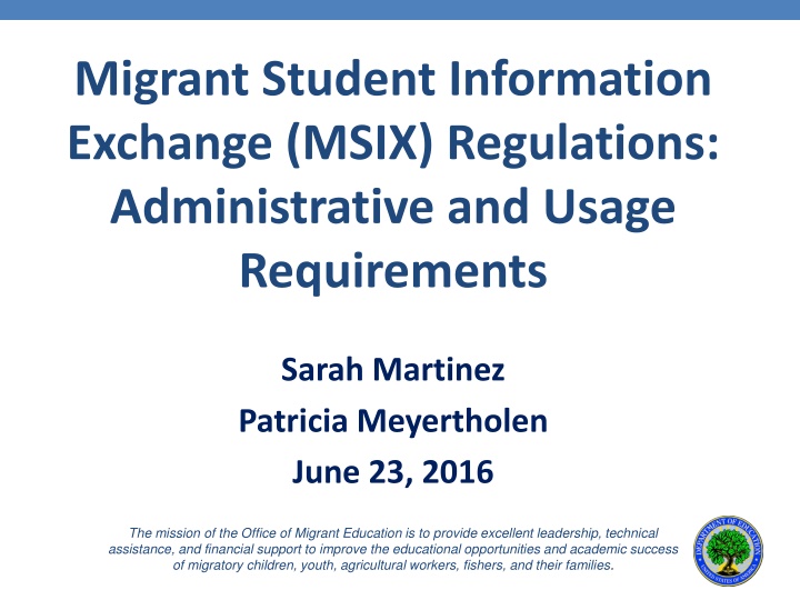 migrant student information exchange msix n.w