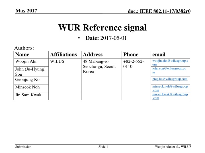 may 2017 n.w